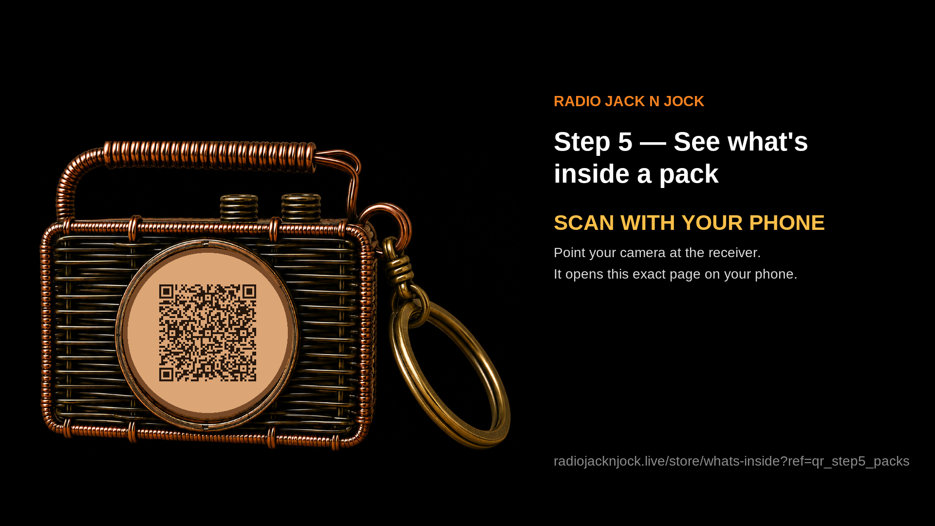 See what's inside a pack — scan this code with your phone